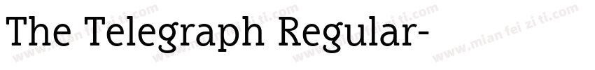 The Telegraph Regular字体转换